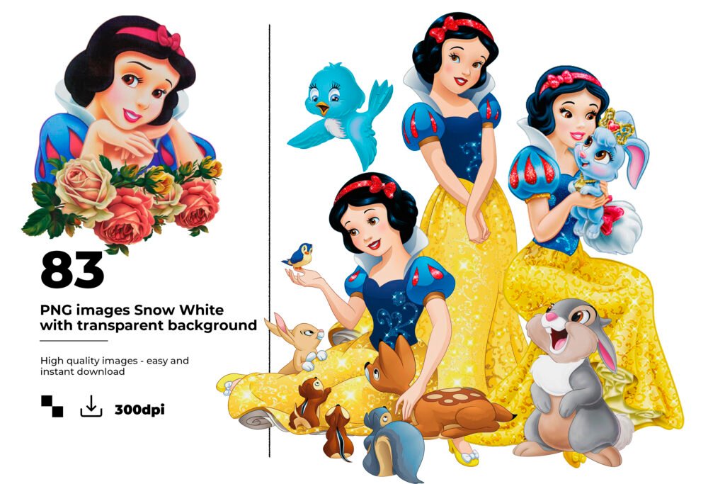 Snow White clipart, Snow White clip art, Snow White png, Snow White png ...