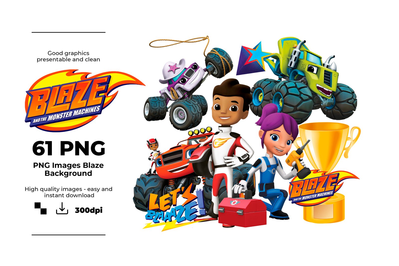 Blaze And The Monster Machines PNG and Blaze And The Monster