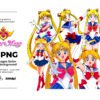 Sailor Moon, Sailor Moon PNG, Sailor Moon characters, Sailor Moon images, Sailor Moon Clipart , Sublimation , Instant download, High resolution