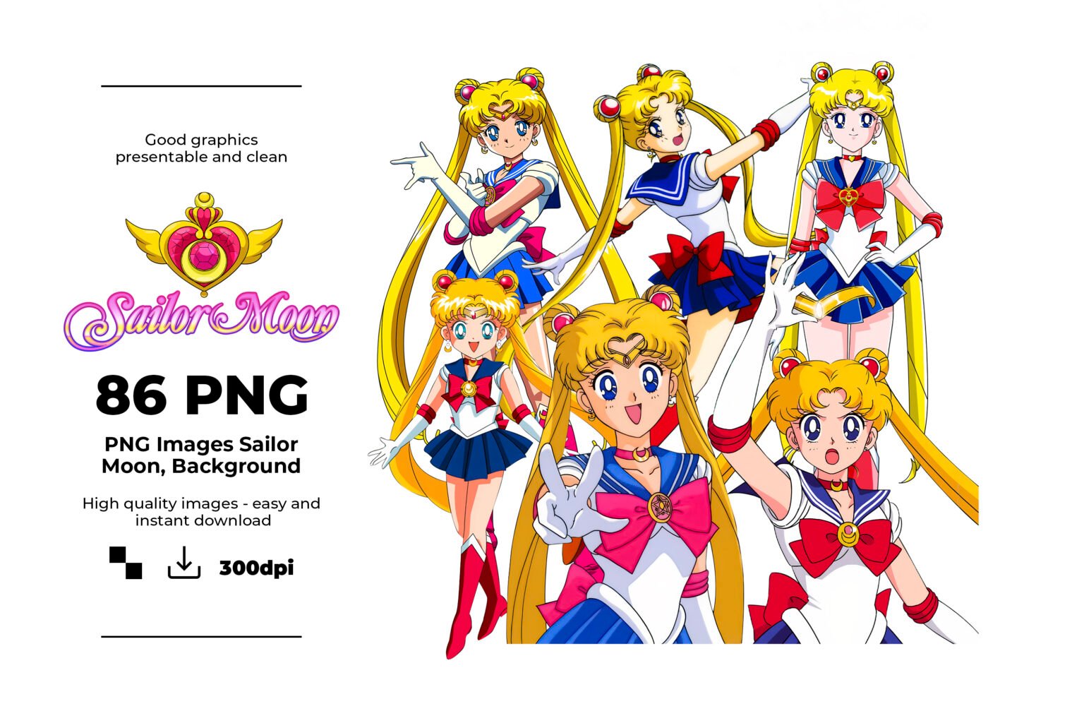 Sailor Moon, Sailor Moon PNG, Sailor Moon characters, Sailor Moon ...