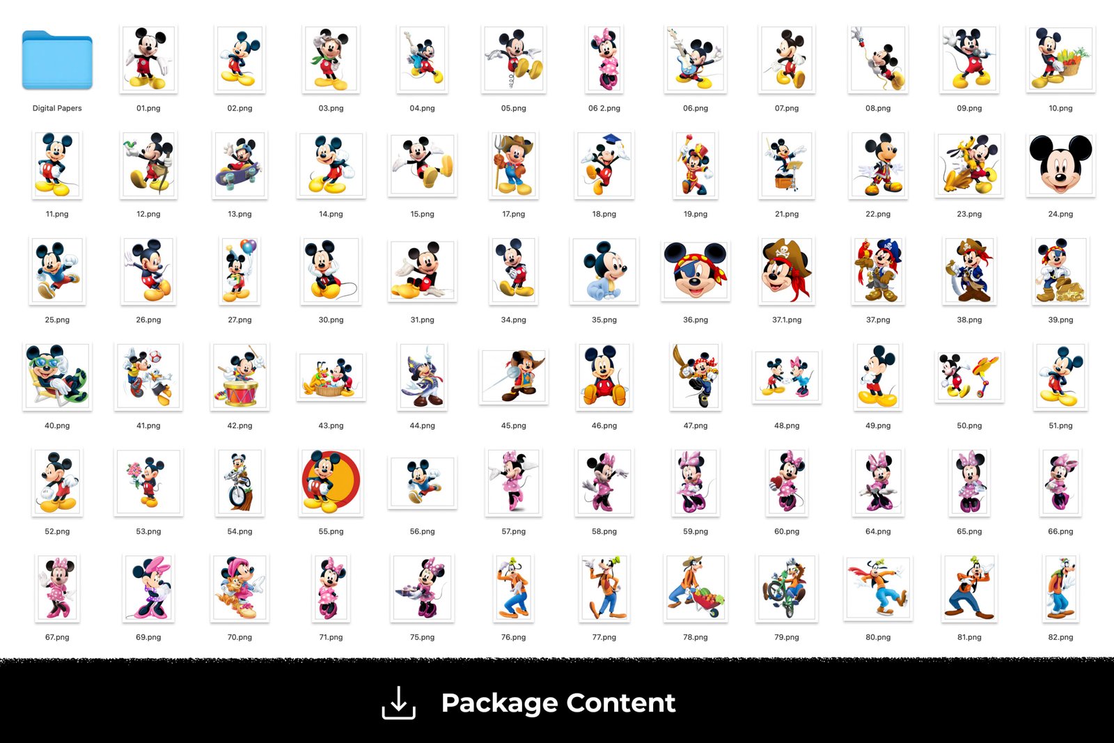 Mickey Mouse Club House Png, Mickey PNG Clipart, Digital Download Instant