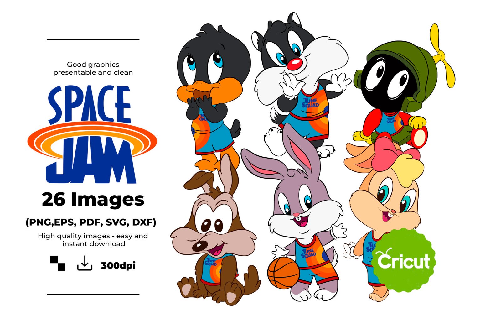 Space Jam Characters Drawings