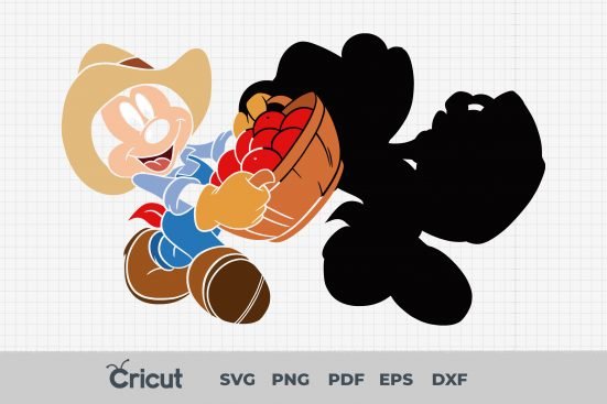 Mickey Mouse Farmer, Mickey Mouse Farmer Svg, Eps, Pdf, Png, Mickey Mouse Farmer Bundle, Mickey Mouse Farmer Cricut, Mickey Mouse Farmer Characters, Silhouette, Sublimation, High Resolution, Instant Download - Imagen 2