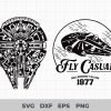 Millennium Falcon SVG - Digital Download- Minimalist - SVG - PNG - Star wars - Cricut Design - star wars svg
