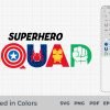 Superhero Squad SVG, Marvel Superhero Squad SVG, Superhero svg, PNG, Superhero Squad Cricut - Imagen 2