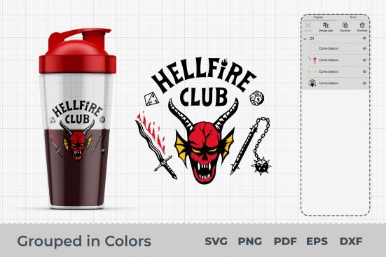 Hellfire Club Svg ,Stranger Svg Things, Stranger Svg Things Ss4, Stranger png Thing Season 4, Eleven Svg Mike, Hellfire Png Club, png, dxf, eps digital file - Imagen 3