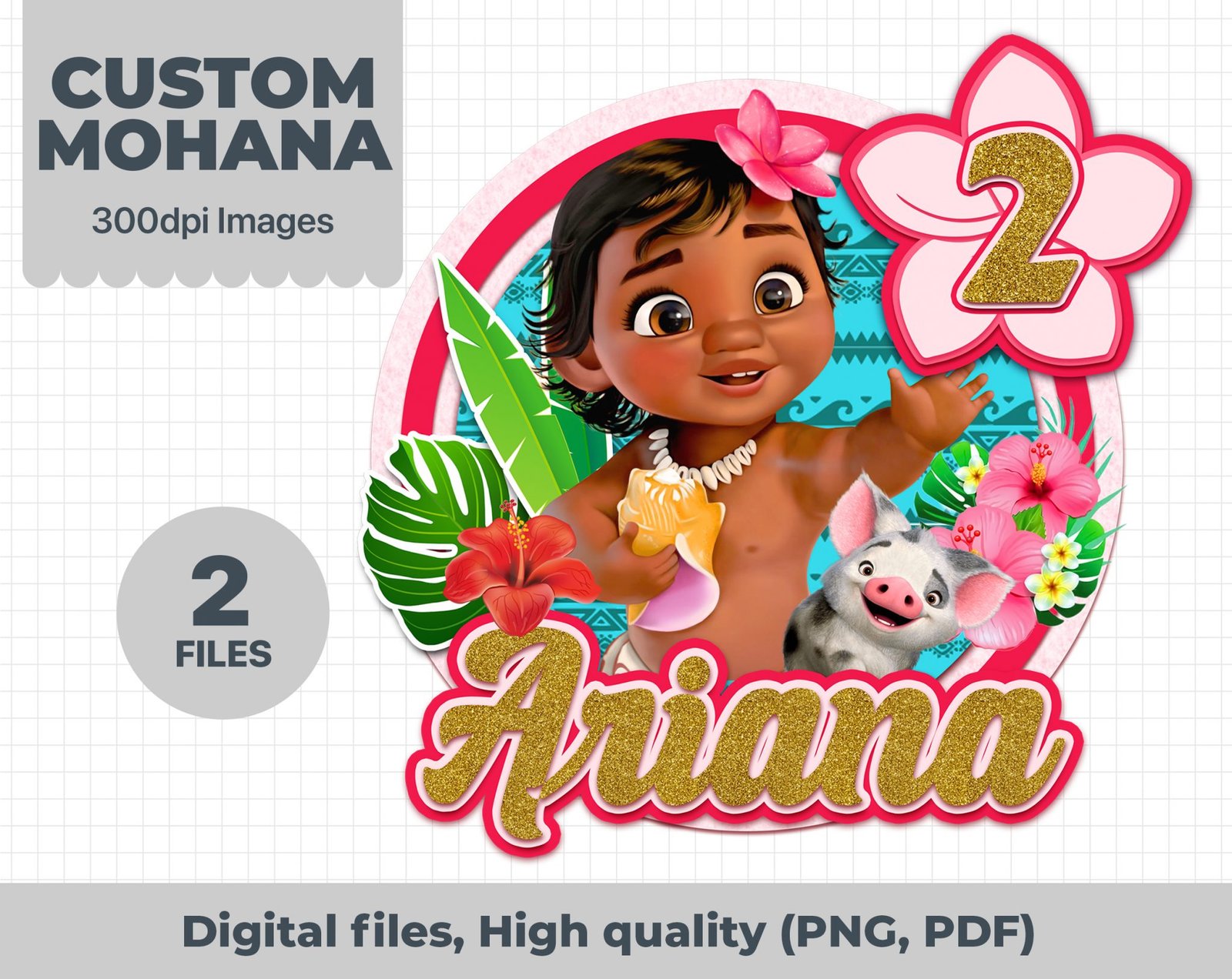 Moana personalizado, Moana custom, Moana name custom, Moana png files ...