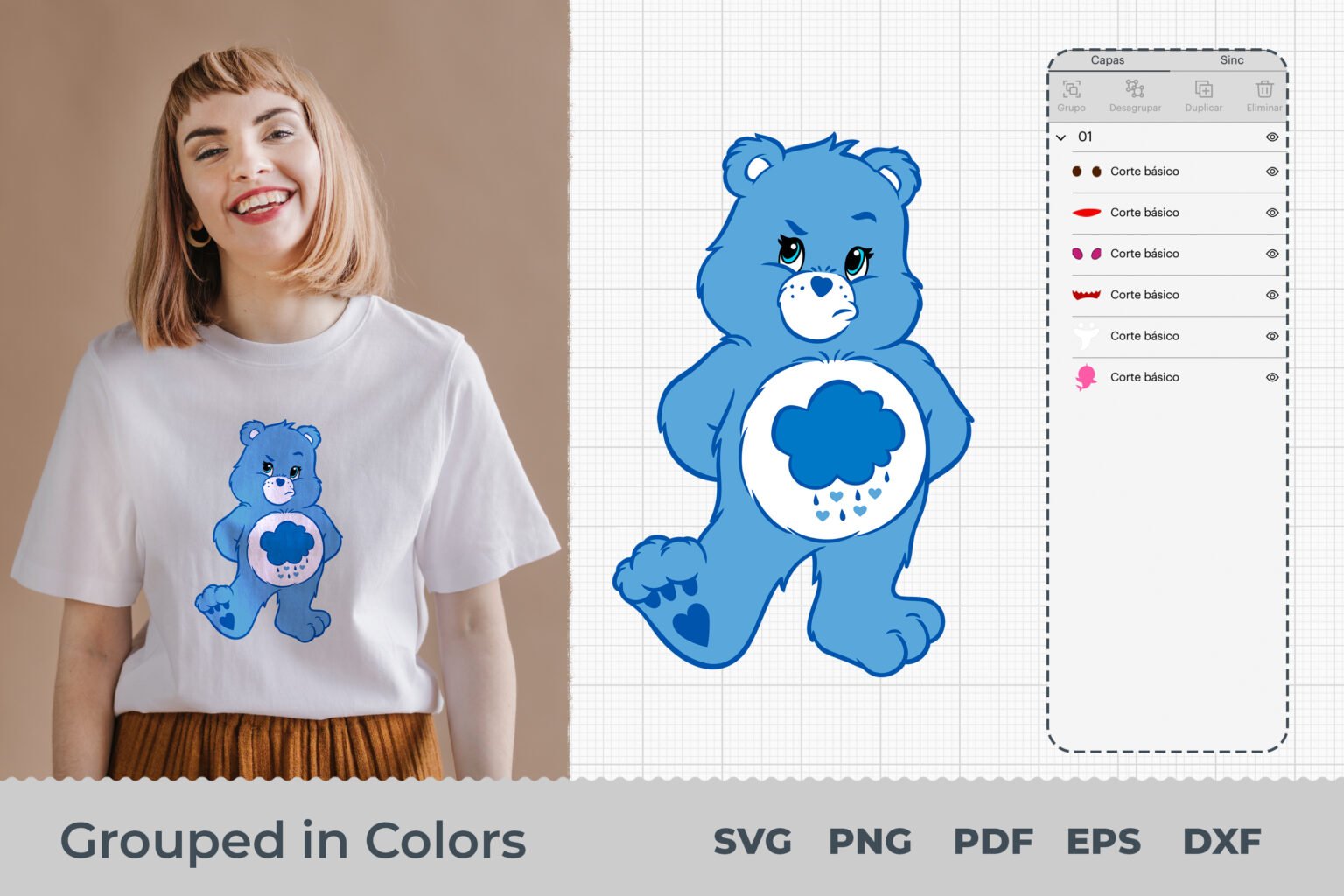 Care Bears Svg Care Bears Svg Bundle Layered Care Bears Svg Care Bears Cricut Care Bears