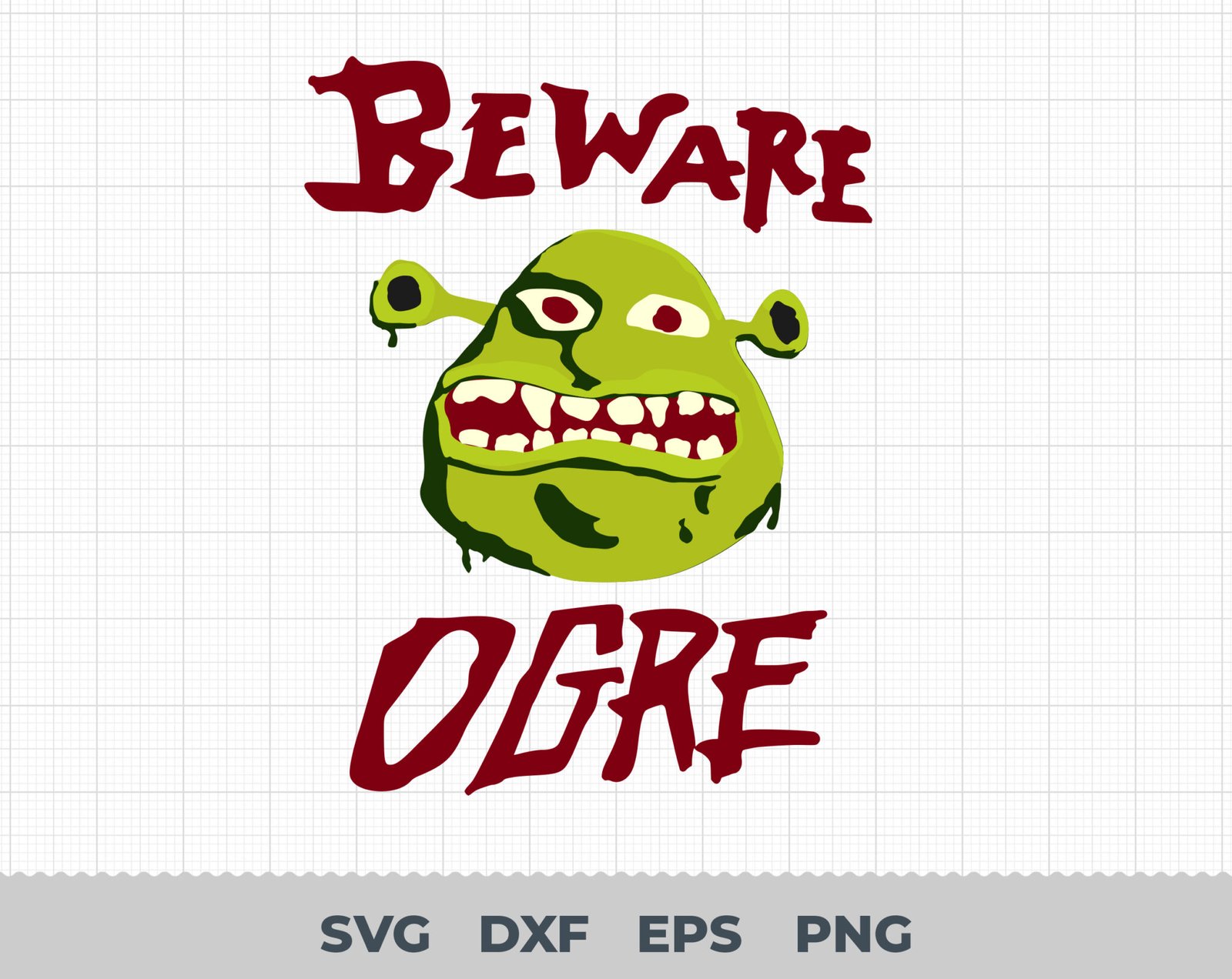 Beware Ogre Svg, Ogre Shrek for shirts SVG, Ogre Shrek SVG, Beware Ogre ...