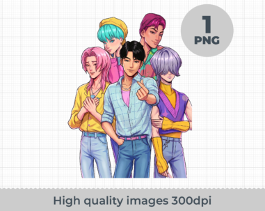 SAJA Boys PNG, Kpop Demon Hunters png, Kpop Merch Clipart, Saja Boys Fan Gifts, Kpop Movie Shirt, Unisex PNG, Saja Boys Merch, SajaBoys Band