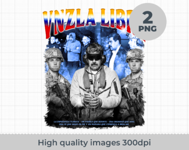 Maduro Captured PNG Design, Venezuela Libre 2026 Digital Download File PNG, Venezuelan Freedom Fighter Art, Political Sublimation Graphics