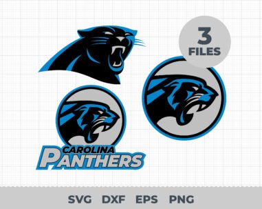 carolina panthers logos svg